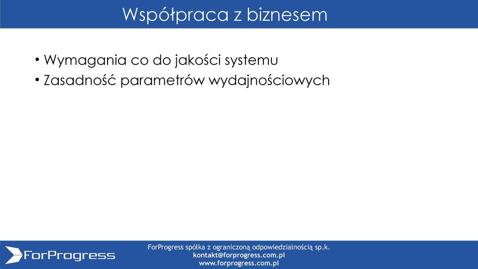 jakości systemu