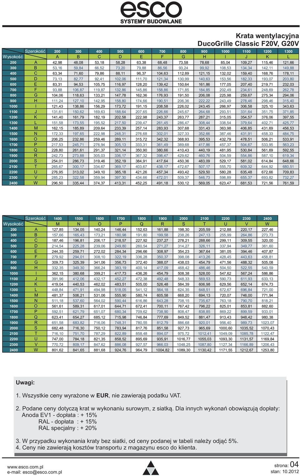 73,13 82,77 92,41 102,06 111,70 121,34 130,99 140,63 153,56 182,33 193,07 203,80 600 E 83,31 94,53 105,75 116,97 128,20 139,42 150,64 161,86 177,05 207,40 219,71 232,03 700 F 93,88 106,87 119,87