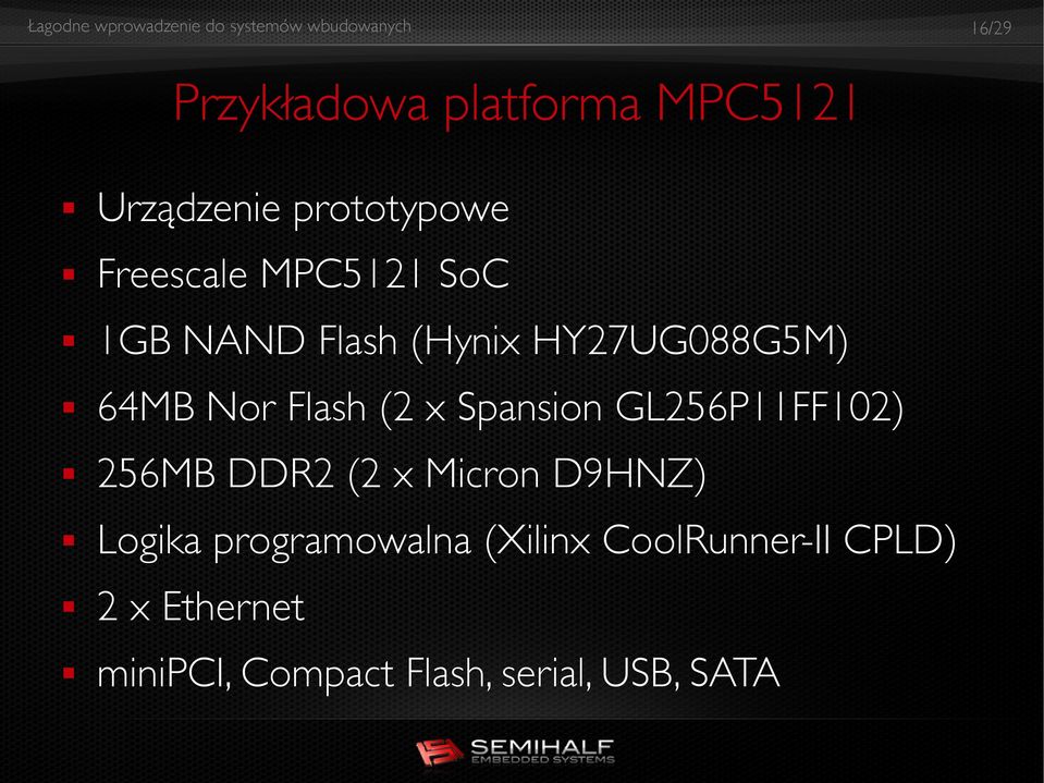 GL256P11FF102) 256MB DDR2 (2 x Micron D9HNZ) Logika programowalna (Xilinx