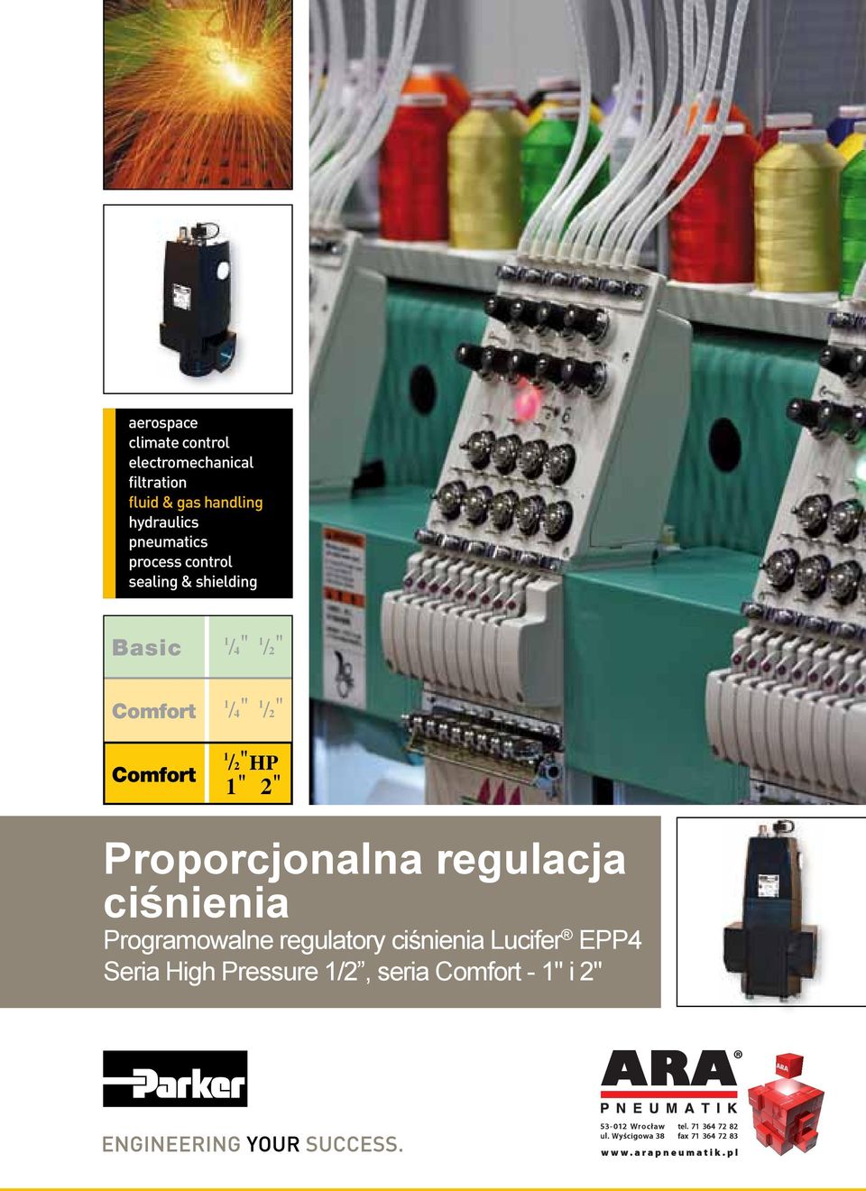 Basic Comfort Comfort Proporcjonalna regulacja ciśnienia Programowalne