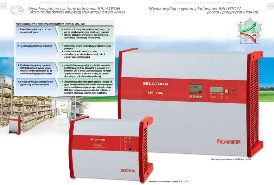 Sinusoidalny pobór prądu i wysoki współczynnik mocy obniżają potrzebną moc zasilania sieciowego i tym samym koszty inwestycyjne oraz koszty instalacji obniżają szczytowe wartości prądu i zmniejszają