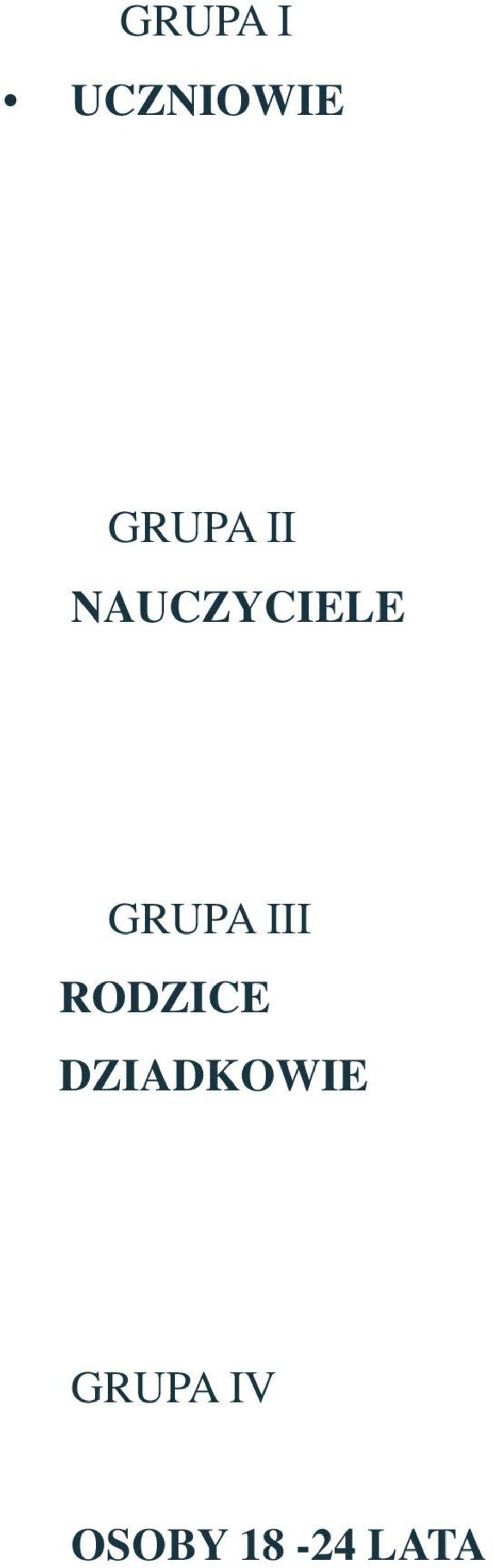 III RODZICE DZIADKOWIE