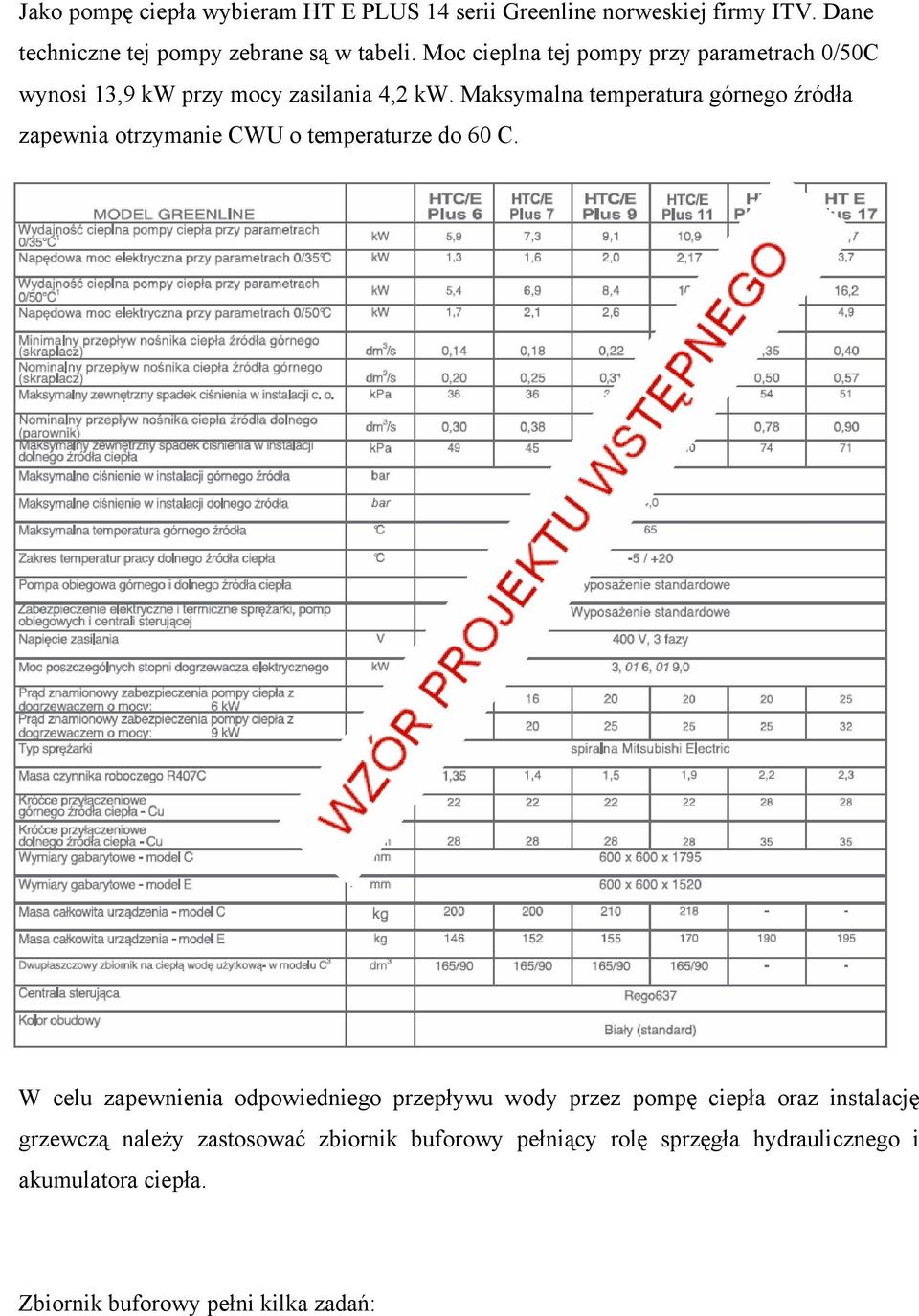 Maksymalna temperatura górnego źródła zapewnia otrzymanie CWU o temperaturze do 60 C.