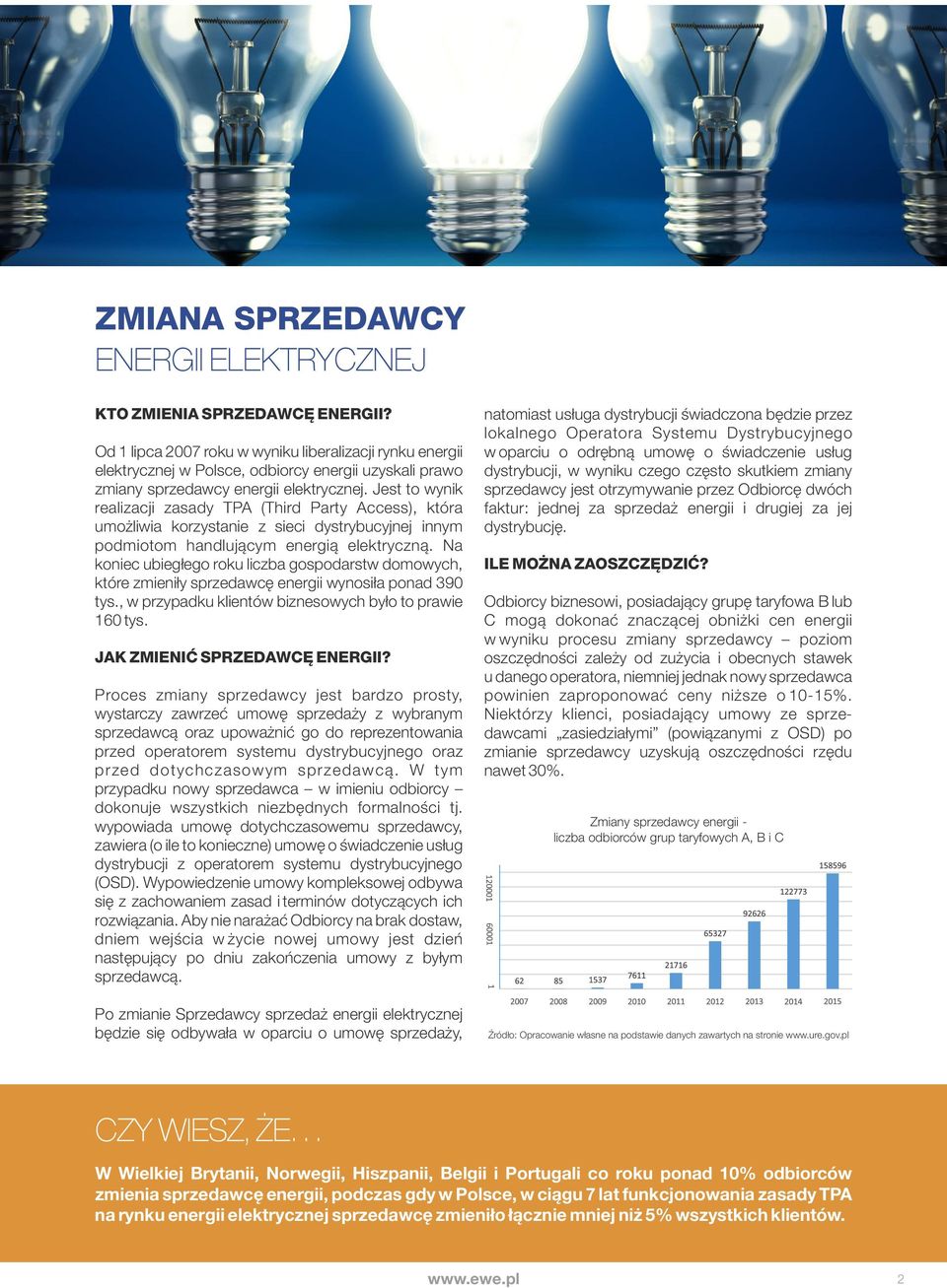 Jest to wynik realizacji zasady TPA (Third Party Access), która umożliwia korzystanie z sieci dystrybucyjnej innym podmiotom handlującym energią elektryczną.