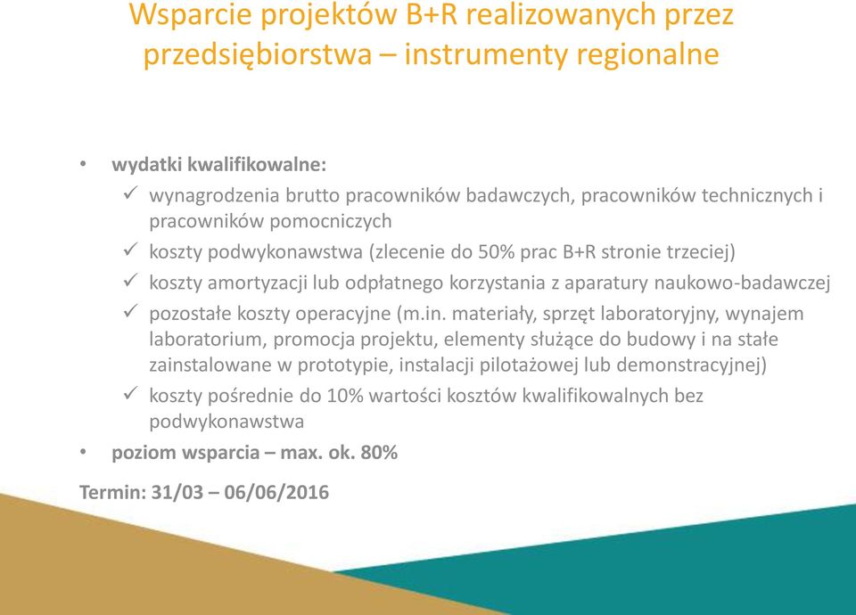 naukowo-badawczej pozostałe koszty operacyjne (m.in.