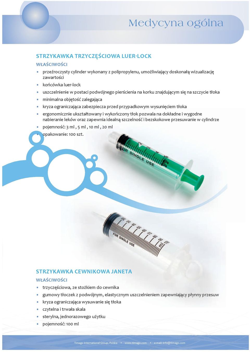 dokładne i wygodne nabieranie leków oraz zapewnia idealną szczelność i bezskokowe przesuwanie w cylindrze pojemność: 3 ml, 5 ml, 10 ml, 20 ml opakowanie: 100 szt.