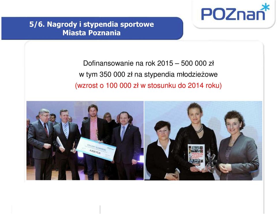 zł w tym 350 000 zł na stypendia