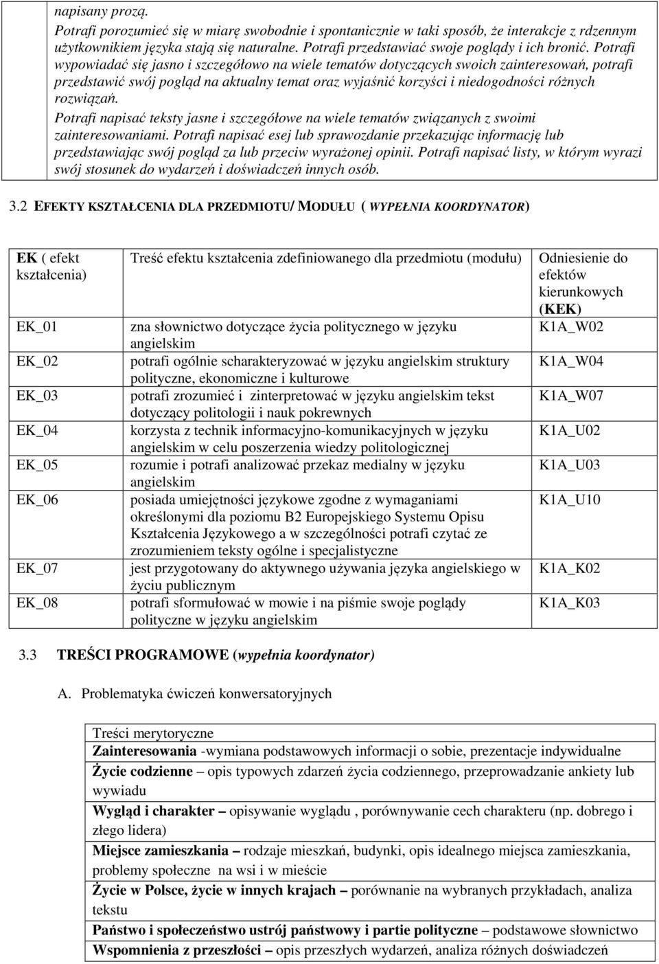 Potrafi wypowiadać się jasno i szczegółowo na wiele tematów dotyczących swoich zainteresowań, potrafi przedstawić swój pogląd na aktualny temat oraz wyjaśnić korzyści i niedogodności różnych