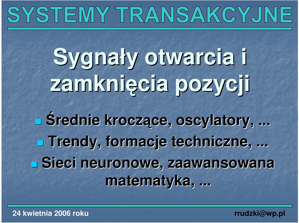 oscylatory,.