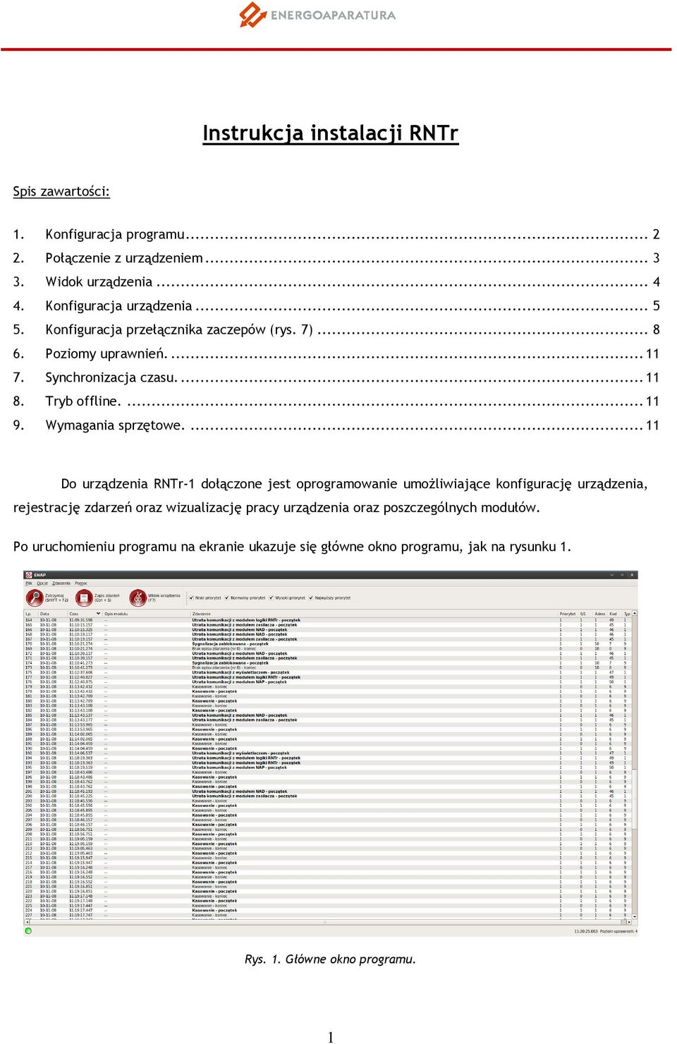 ... 11 9. Wymagania sprzętowe.
