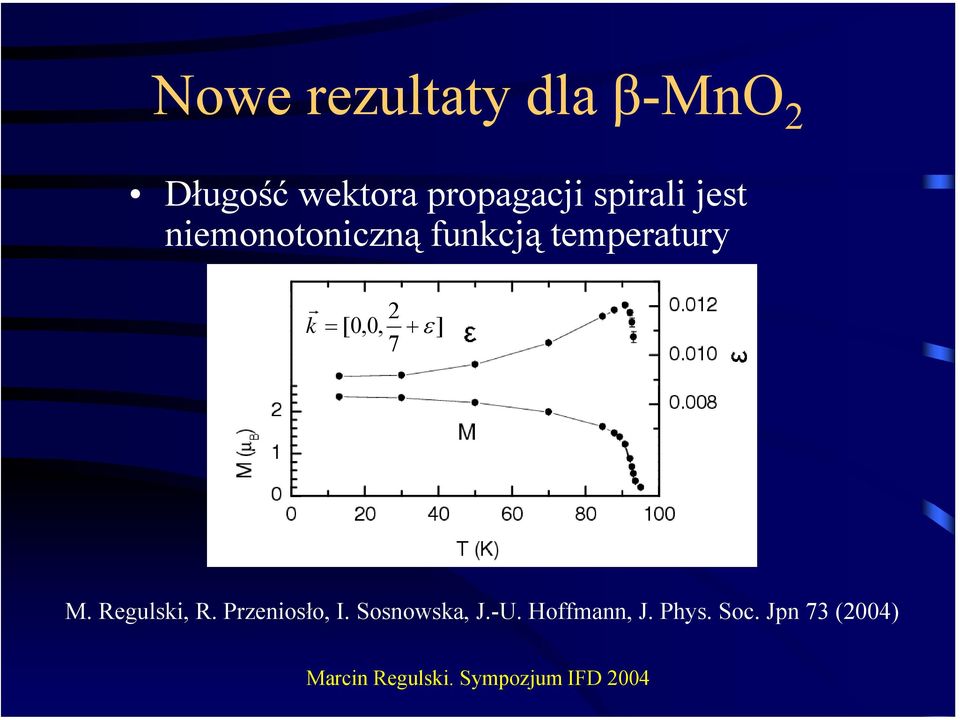 temperatury k r 2 = [ 0,0, + ε ] 7 M. Regulski, R.