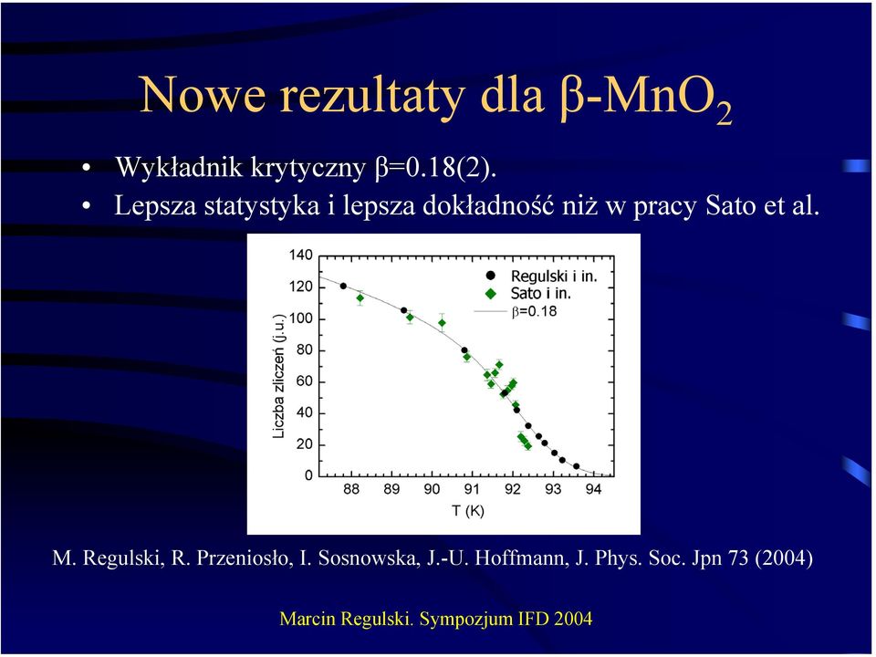 Lepsza statystyka i lepsza dokładność niż w pracy