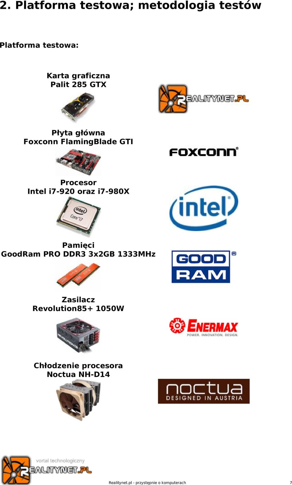 Procesor Intel i7-920 oraz i7-980x Pamięci GoodRam PRO DDR3 3x2GB