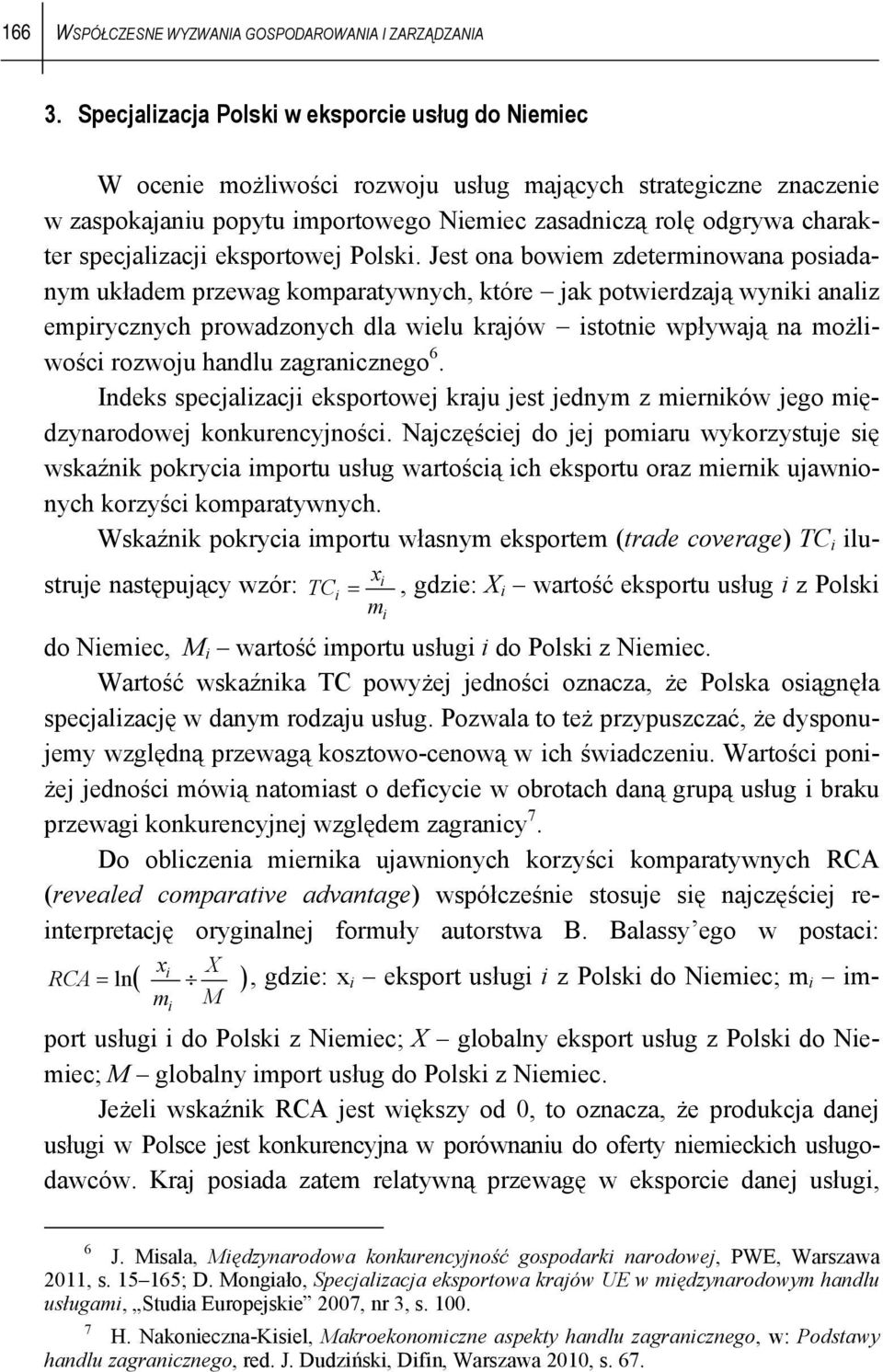 specjalizacji eksportowej Polski.