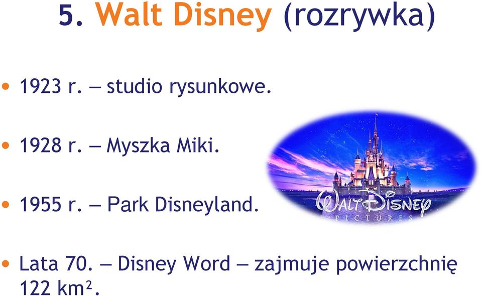 Myszka Miki. 1955 r. Park Disneyland.