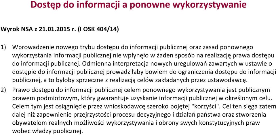 informacji publicznej.