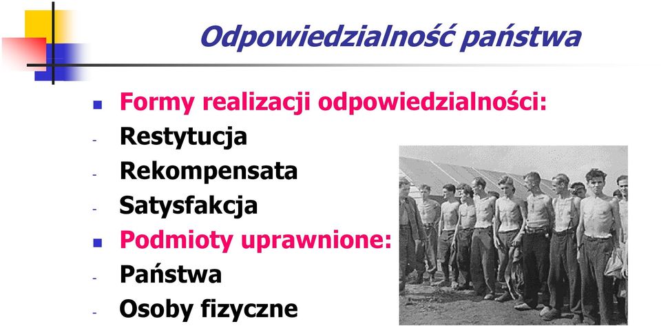 Restytucja - Rekompensata -