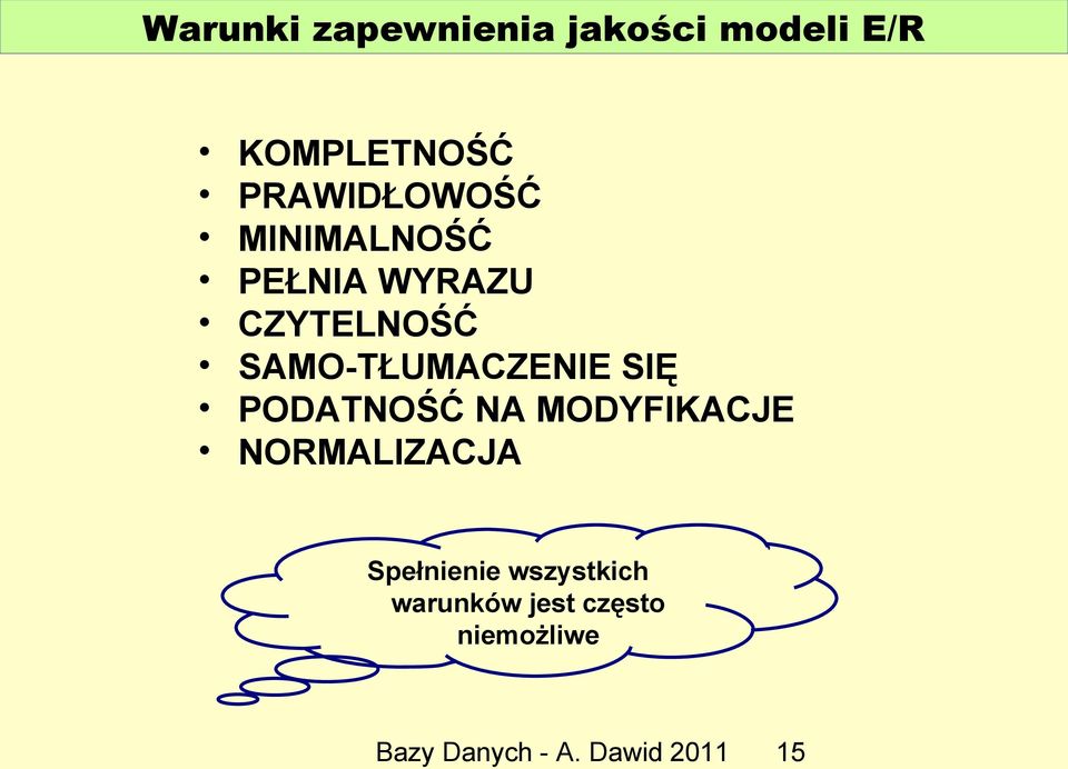 SAMO-TŁUMACZENIE SIĘ PODATNOŚĆ NA MODYFIKACJE NORMALIZACJA