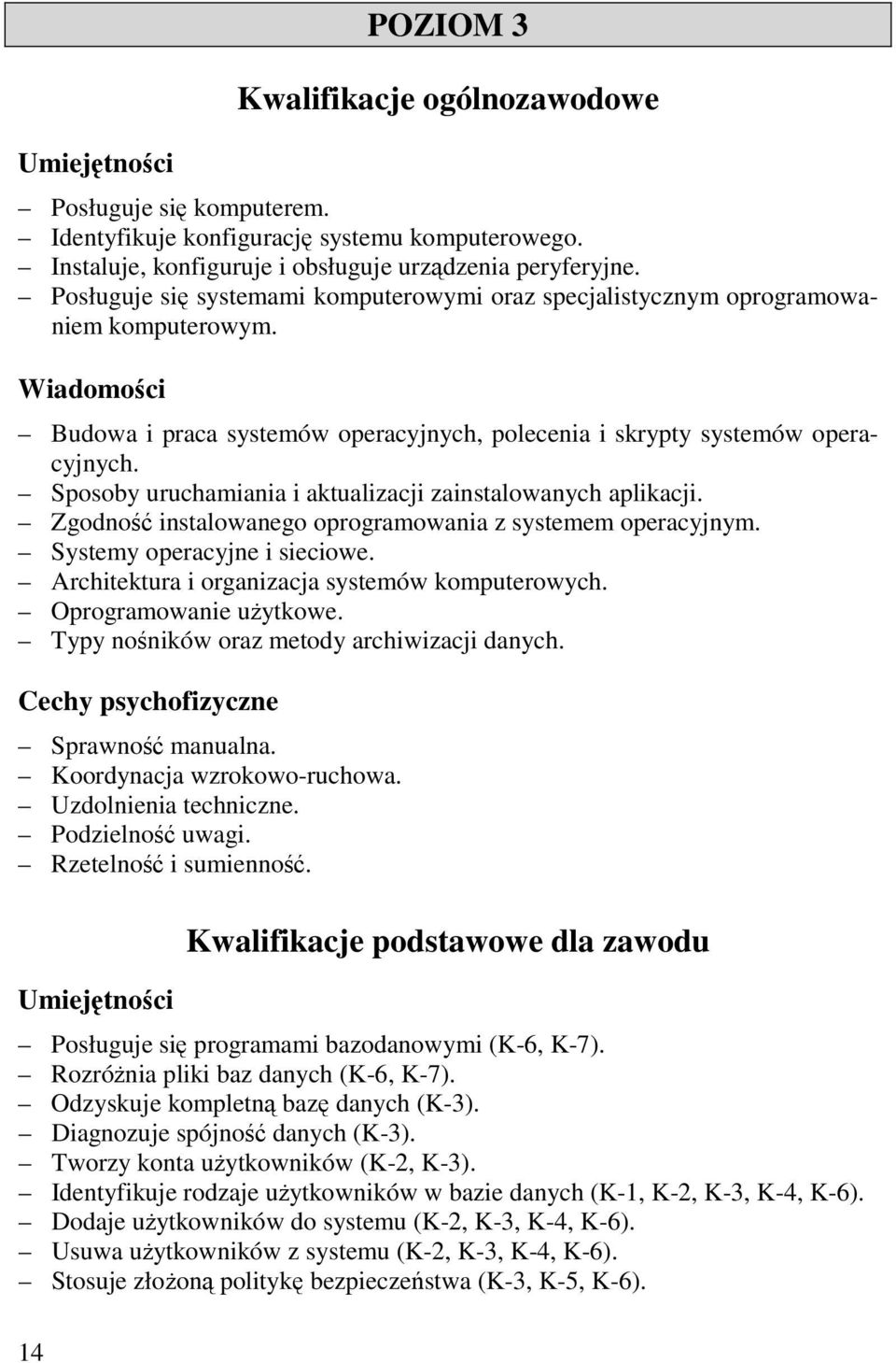 Sposoby uruchamiania i aktualizacji zainstalowanych aplikacji. Zgodność instalowanego oprogramowania z systemem operacyjnym. Systemy operacyjne i sieciowe.