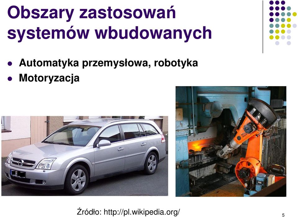 przemysłowa, robotyka