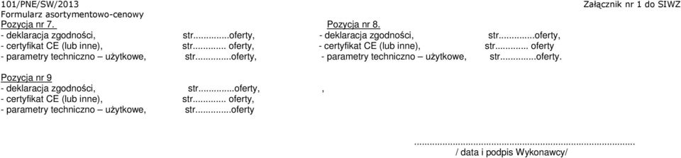 Pozycja nr 9, -