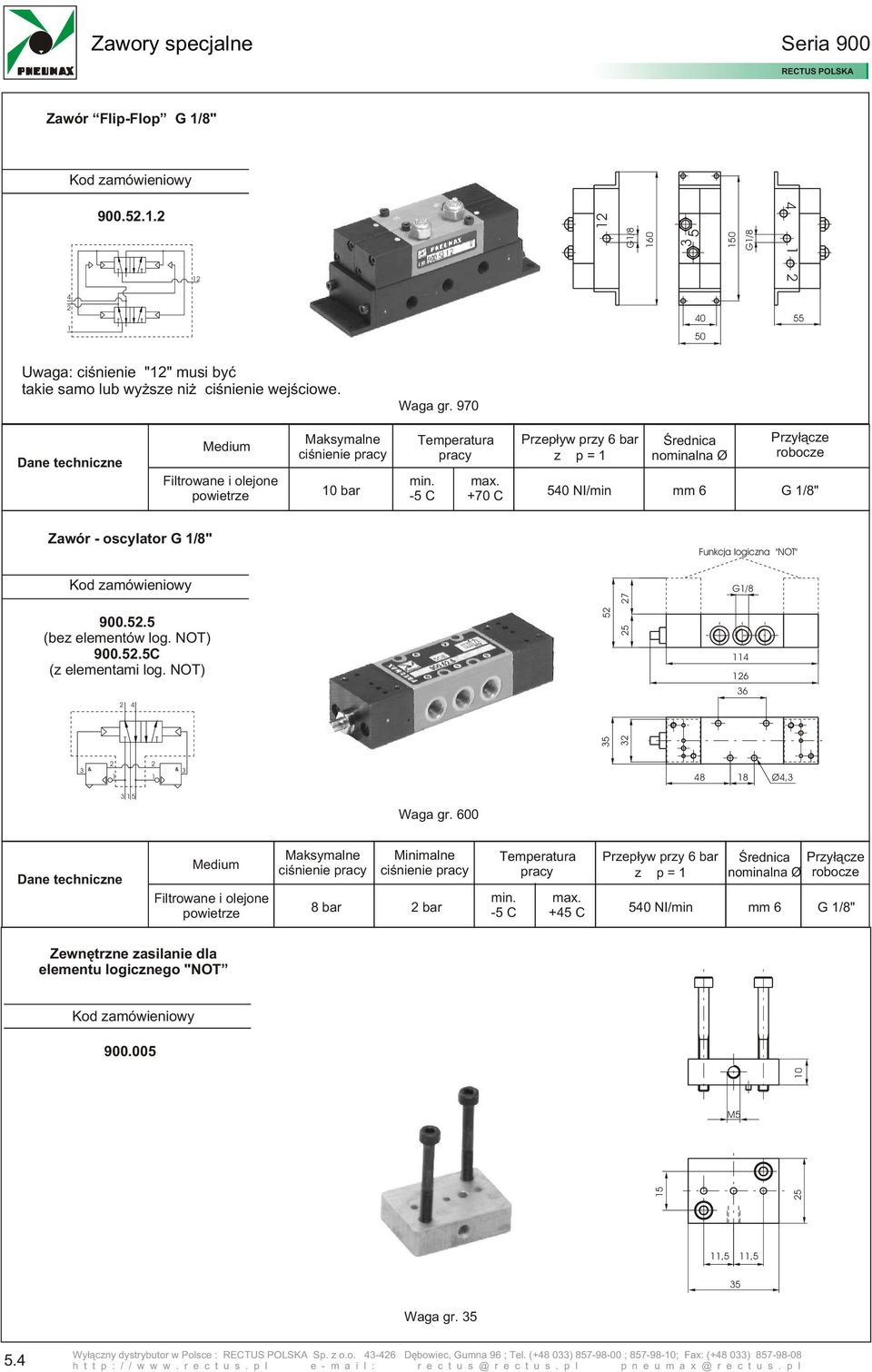 .C (z elementami log. NOT) 4 6 6 4 48 8 Ø4, Waga gr.