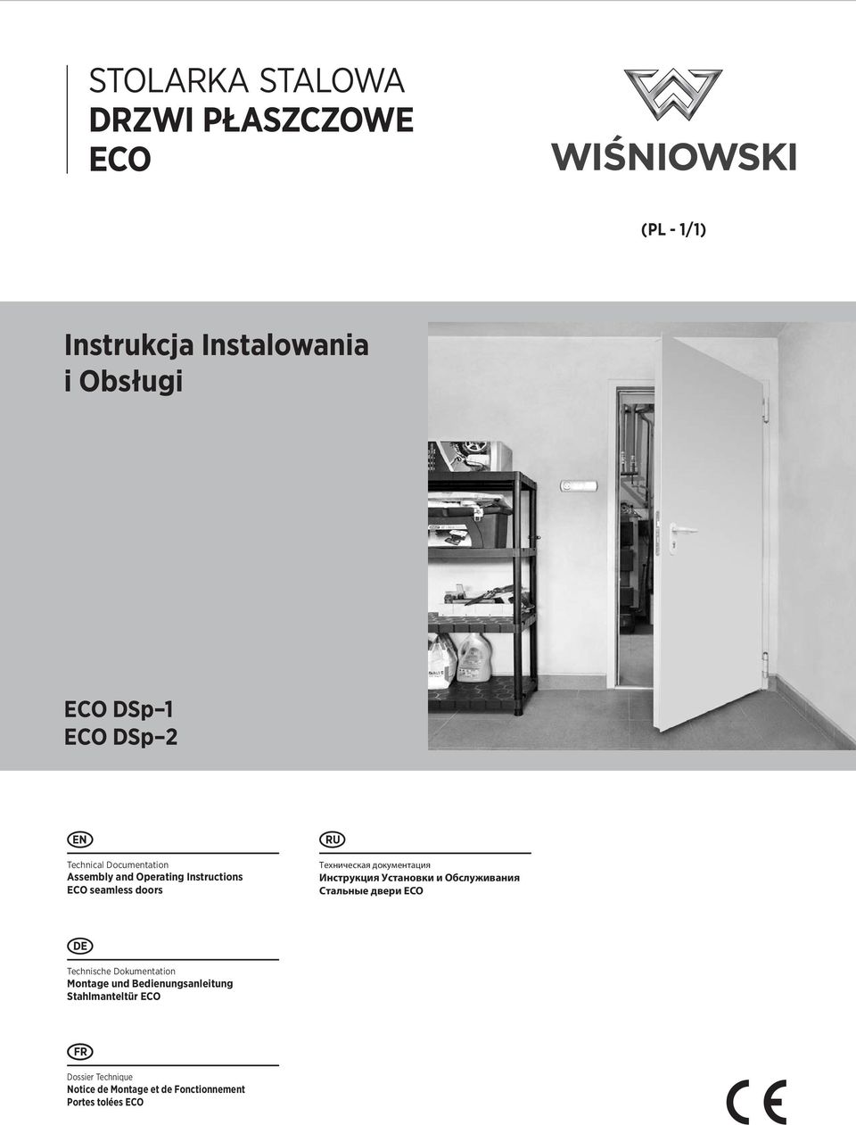 документация Инструкция Установки и Обслуживания Стальные двери ECO DE Technische Dokumentation Montage