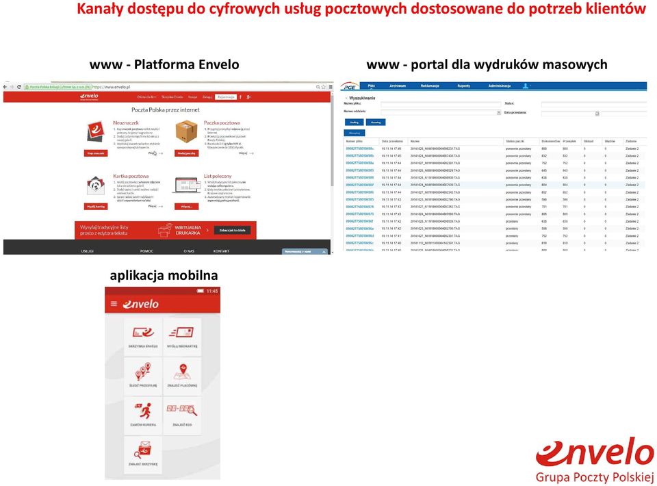 klientów www - Platforma Envelo www -