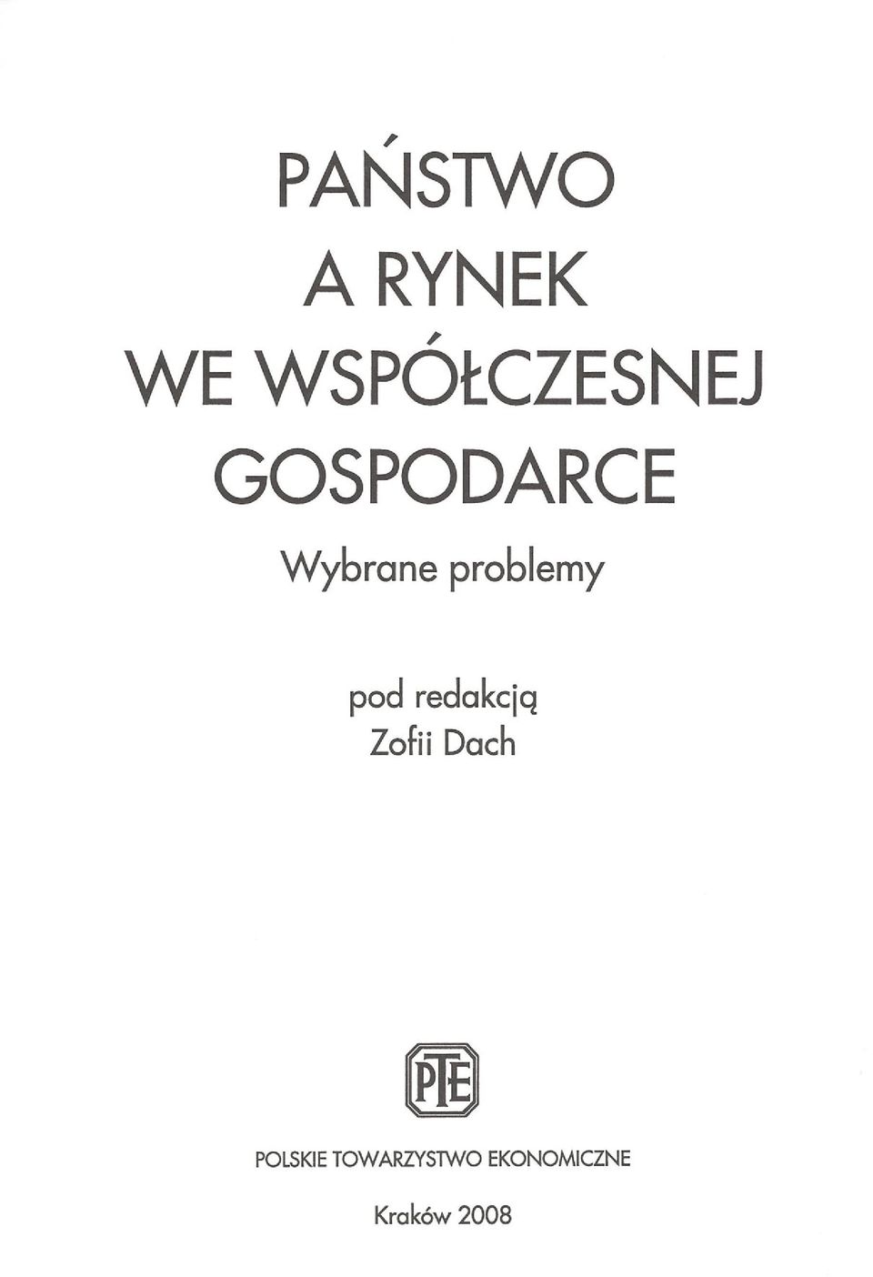 problemy pod redakcją Zofii Dach