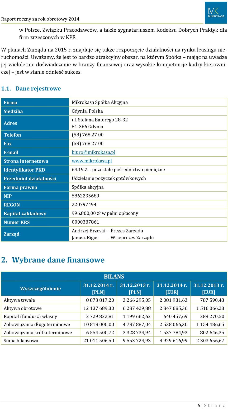 Uważamy, że jest to bardzo atrakcyjny obszar, na którym Spółka mając na uwadze jej wieloletnie doświadczenie w branży finansowej oraz wysokie kompetencje kadry kierowniczej jest w stanie odnieść