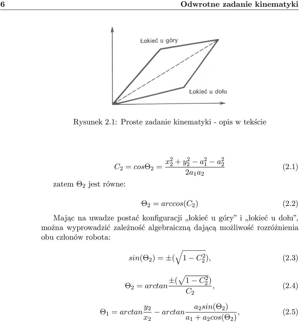 1) Θ 2 = arccos(c 2 ) (2.