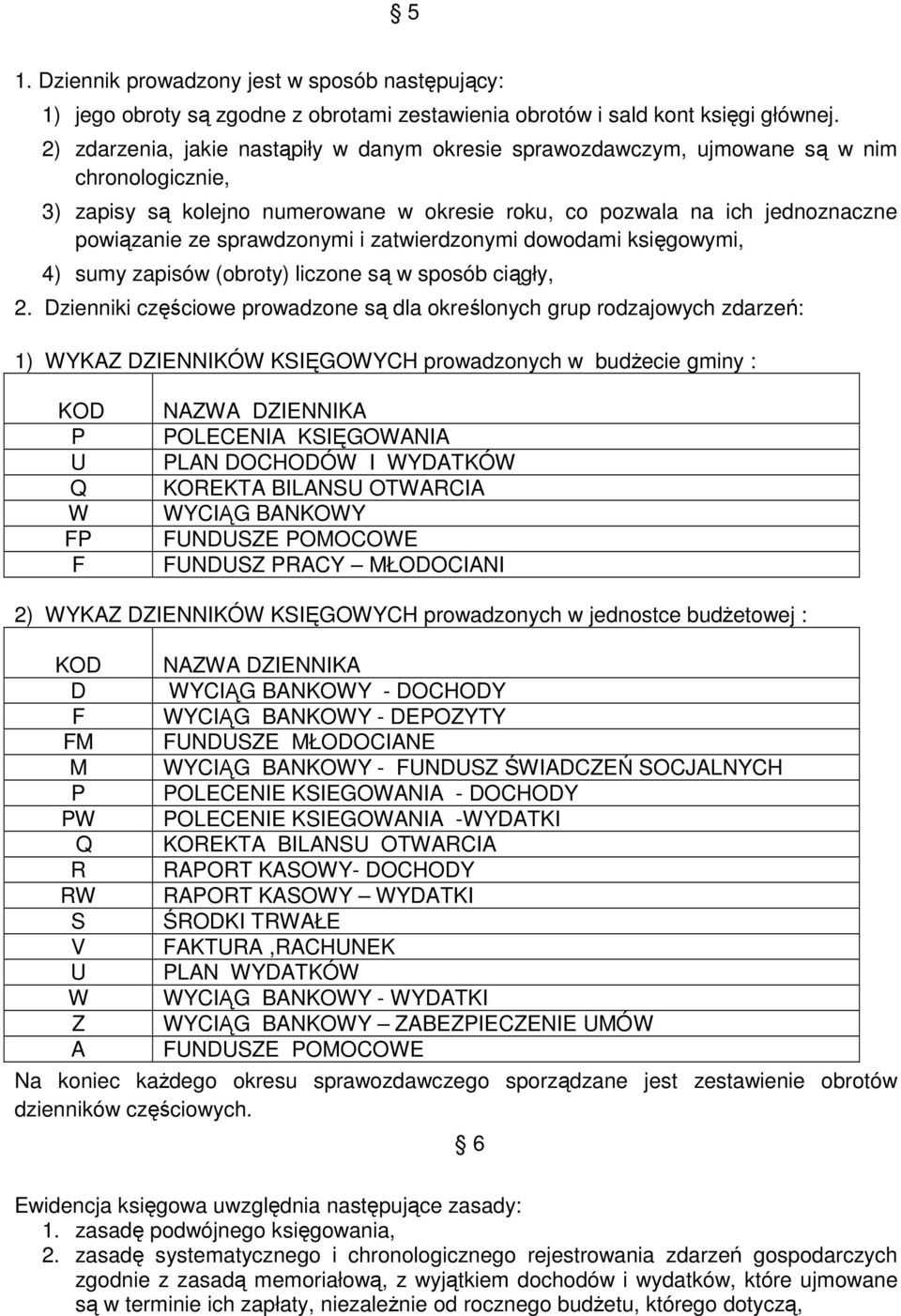 sprawdzonymi i zatwierdzonymi dowodami księgowymi, 4) sumy zapisów (obroty) liczone są w sposób ciągły, 2.