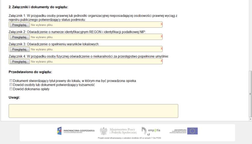 W części dotyczącej danych o żłobku/klubie dziecięcym znajdziemy przycisk umożliwiający uruchomienie strony http://maps.geoportal.gov.