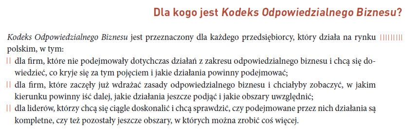 KODEKS ODPOWIEDZIALNEGO