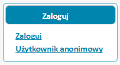 skutkuje przejściem ze strony głównej do modułu zgodnie z jego wywołaniem. W trybie anonimowego użytkownika dostępne są funkcjonalności opisane w tabeli nr 3.