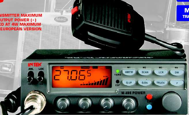 Instrukcja obsługi radiotelefonu M-495 INTEKpolska Sp.Jawna 33-300 Nowy Sącz ul.