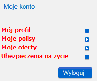 1. Danych Polisy (dla umów indywidualnych) lub Certyfikatu (dla umów grupowych) obsługiwanej/obsługiwanego drogą elektroniczną, w tym numerze Polisy (dla umów