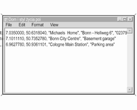 Nawigacja 73 Tworzenie plików tekstowych do zapisania punktów POI Adresy ulubionych punktów docelowych można pogrupować w 20 różnych kategorii punktów POI, z których każda ma przypisany własny numer,