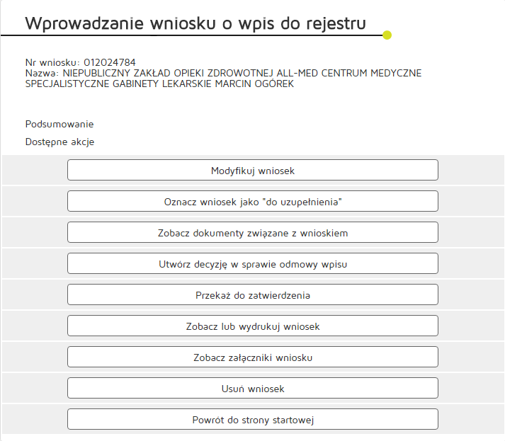 2 Rejestr Podmiotów Wykonujących działalność leczniczą 2.