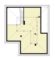 ARTINEX D174 Adam 152,00 m 2 Pow. użytkowa 152,00 m 2 + garaż 24,40 m 2 Pow. pomocnicza antresoli 72,11 m 2 Pow.