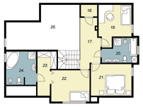 D08 Monika ARTINEX 203,15 m 2 Dom mieszkalny, jednorodzinny, parterowy, z użytkowym poddaszem, niepodpiwniczony, z garażem.