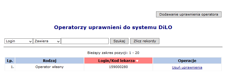 Przeglądanie i zmiana danych osoby personelu Rezerwacja / zamawianie recept - dostęp do obszaru: System Uprawnia do: - przeglądanie danych osoby personelu - edycji danych osoby personelu - edycji