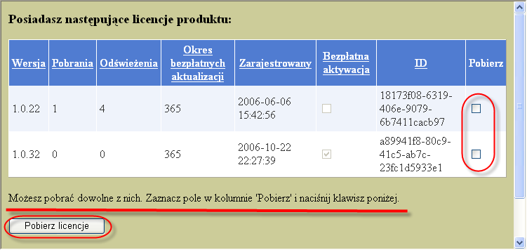 do Internetu)). Więcej na temat tego sposobu w dokumentacji: Instrukcja rejestracji 'Online' programu Diabetics (przy istniejącym połączeniu internetowym) w sekcji Dokumentacja na diabetics.