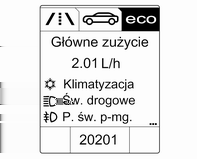 130 Wskaźniki i przyrządy Licznik przebiegu dziennego 2 i cyfrowe wskazanie prędkości są dostępne tylko w pojazdach z wyświetlaczem typu Uplevel lub Uplevel-Combi.