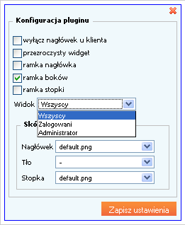 Zmiana szerokości kolumn Aby zmienić rozmiary sąsiadujących kolumn należy przeciągnąć umieszczony między nimi uchwyt. Po zakończeniu, zmiany zostaną automatycznie zapisane w bazie danych. Rys.