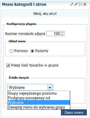 Plugin Menu kategorii i stron może wyświetlać tylko kategorie, tylko strony lub mieszane kategorie i strony.