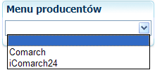 Rys. 451 Plugin Menu producentów, Konfiguracja. Zmiany należy zatwierdzić przyciskiem.