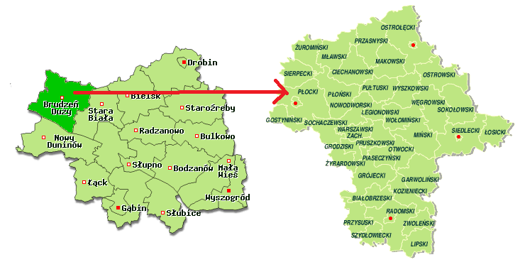 STRATEGIA ROZWOJU GMINY BRUDZEŃ DUŻY NA LATA 2015-2025 II. Diagnoza strategiczna Gminy Brudzeń Duży 1.