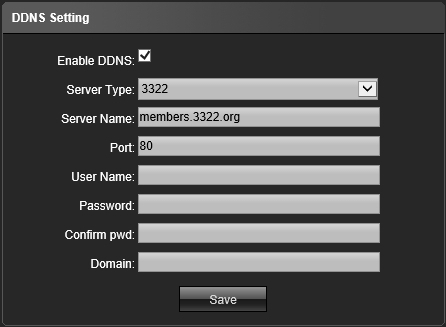 4.13 Ustawienia DDNS Przejdź do Setup DDNS Settings aby wyświetlić parametry konfiguracyjne funkcji DDNS. Enable DDNS Zaznacz aby uruchomić obsługę DDNS.