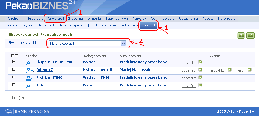 7.1.2 Bank Pekao SA PekaoBIZNES24 (Rys.